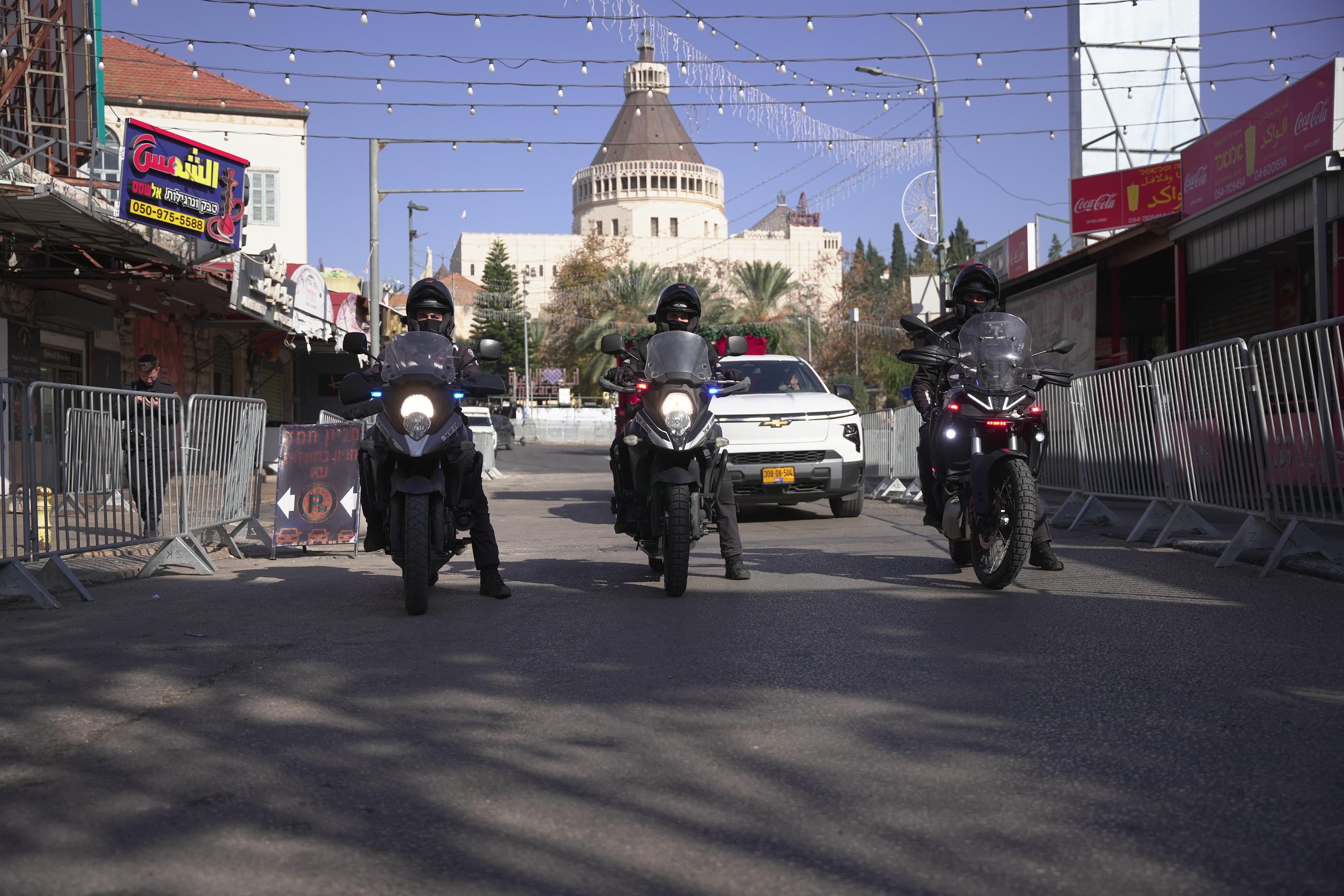 אירוע כריסמס בנצרת. צילום: דוברות המשטרה