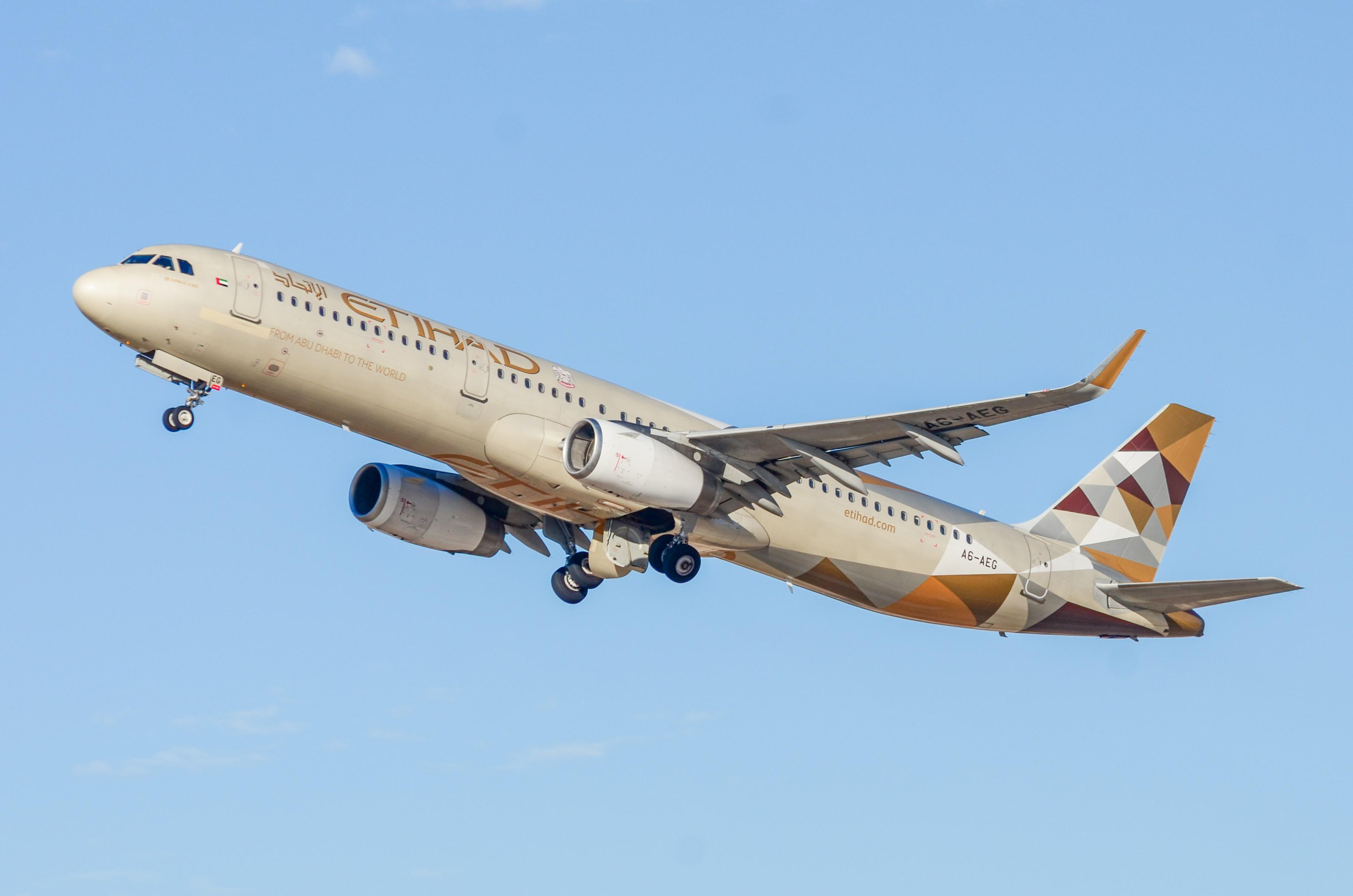 מטוס A321NEO של ETIHAD בנתב״ג. צילום: אחיה בלמס