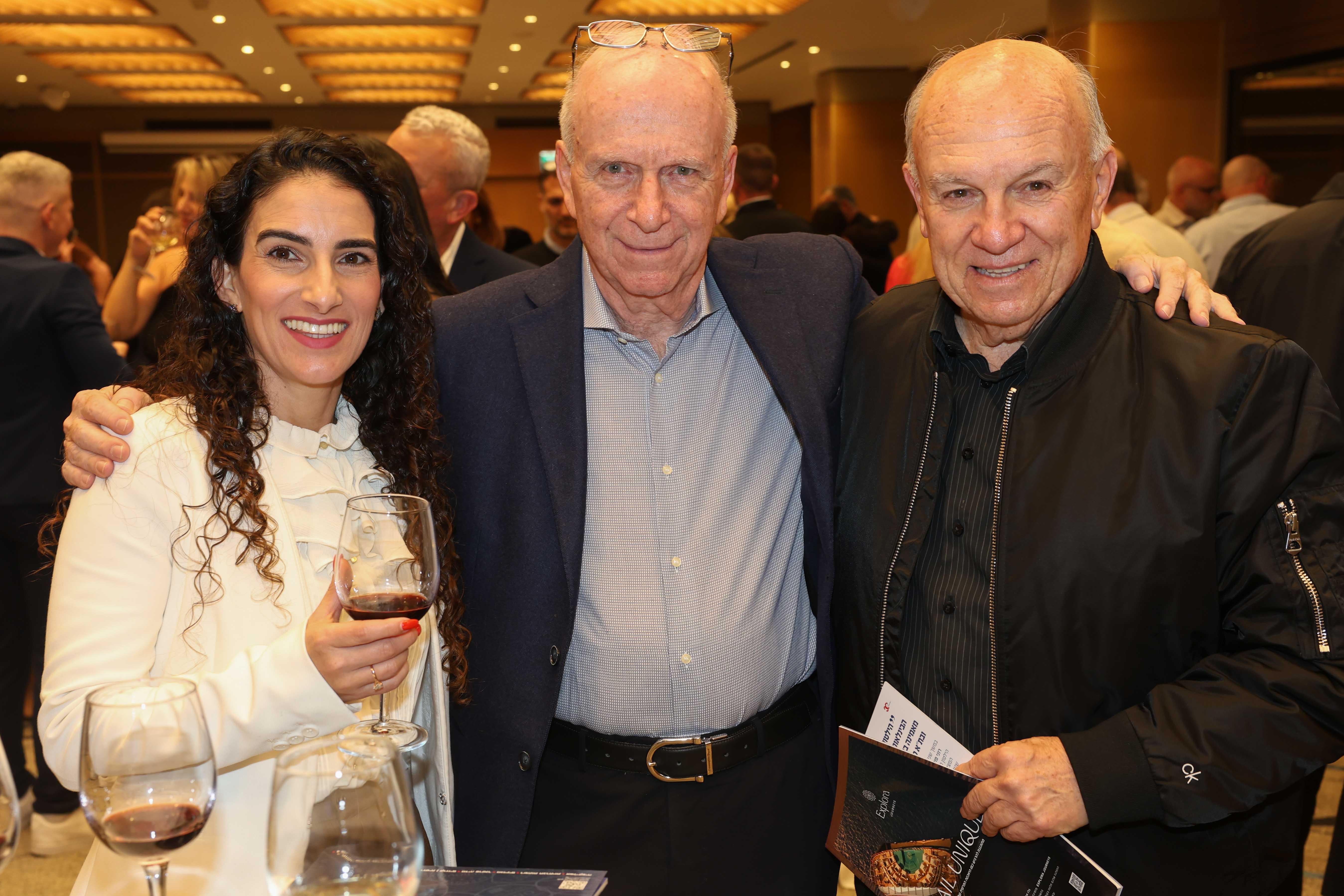 From right: Ephraim Fortis, Rami Fortis, and Pazit Shevi