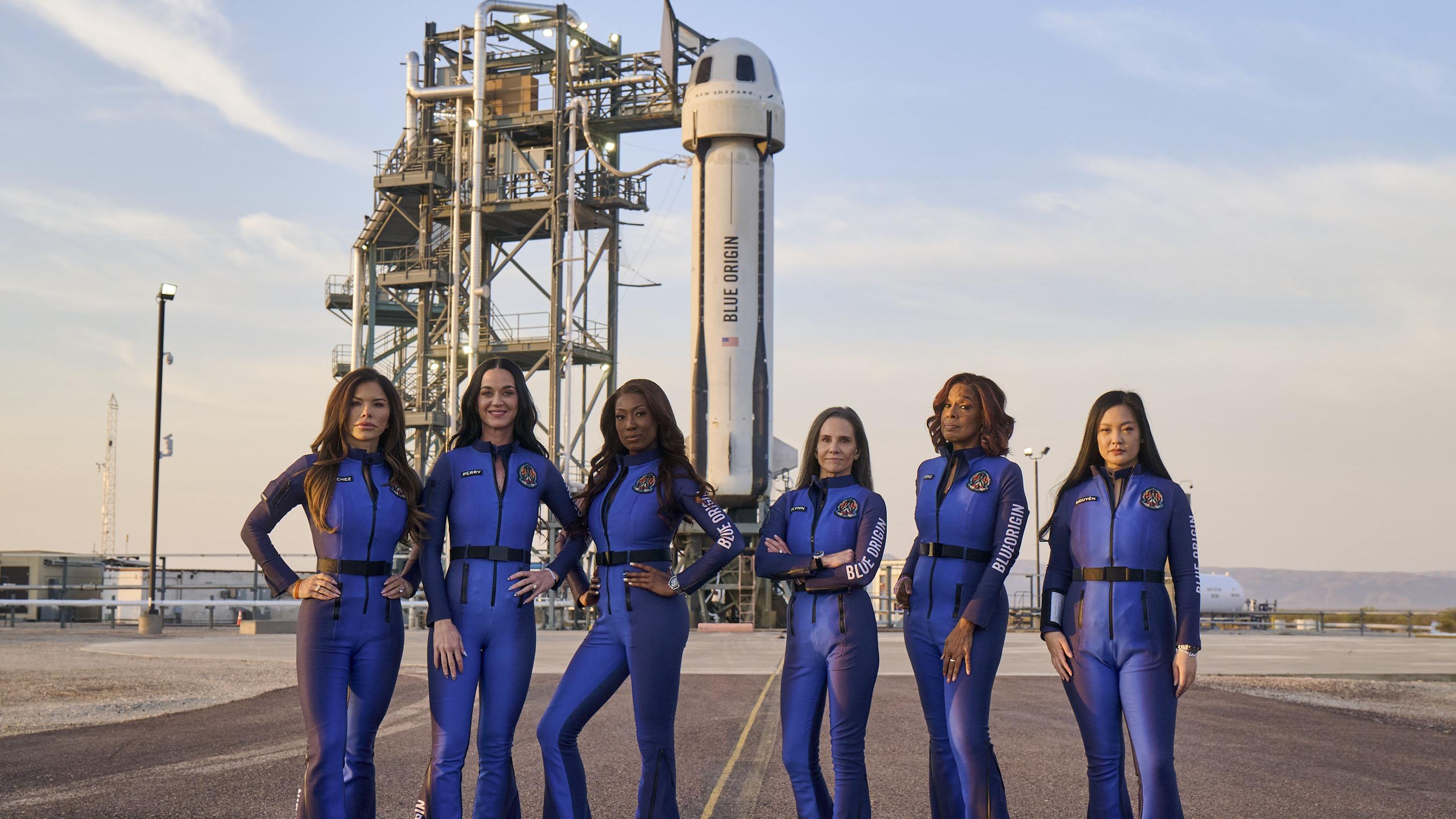 טיסת נשים לחלל. צילום: Blue Origin