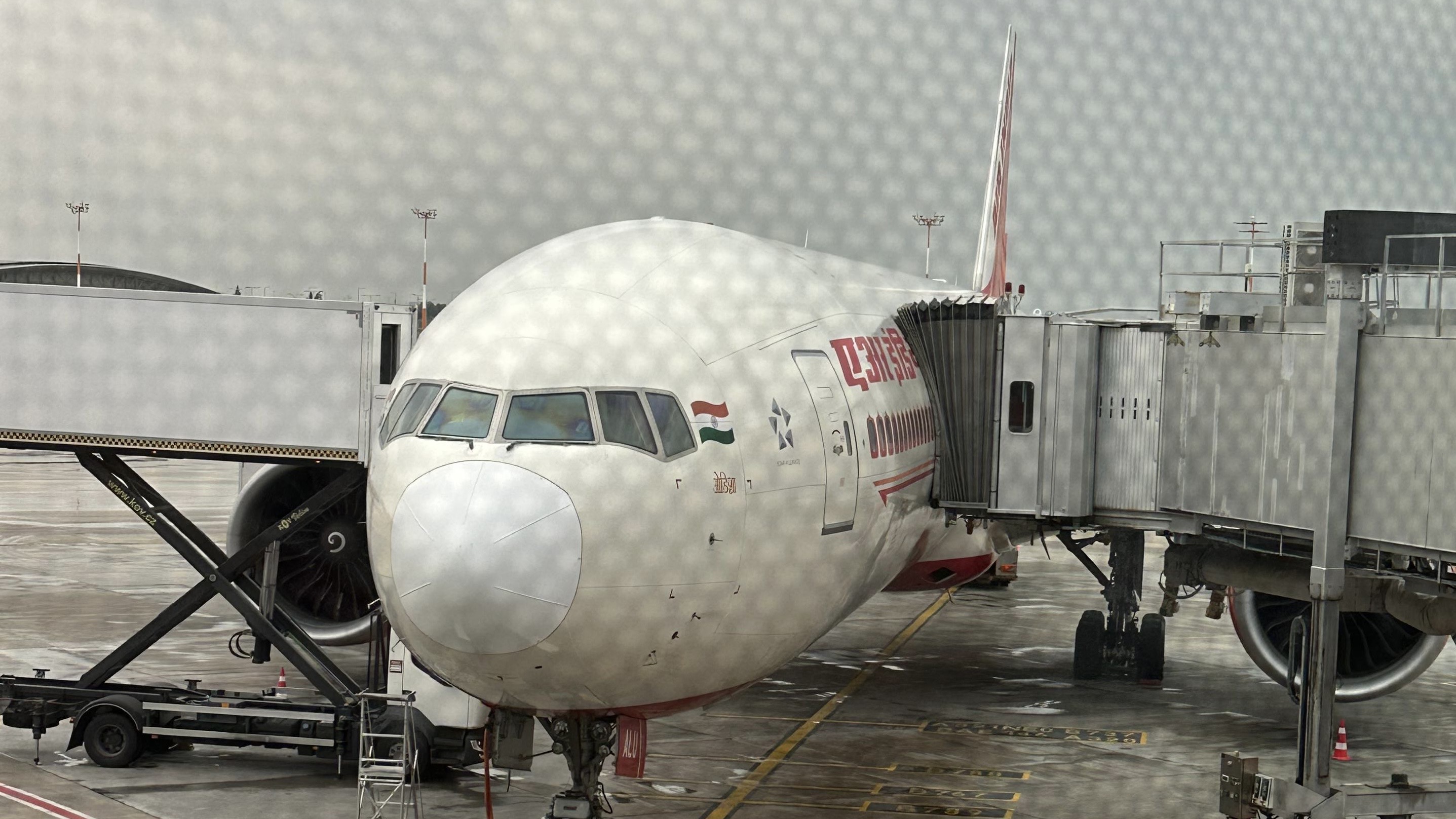 Самолет Boeing 777 компании Air India, приземляющийся в Бен-Гурионе. Фото: Ivory Hazan