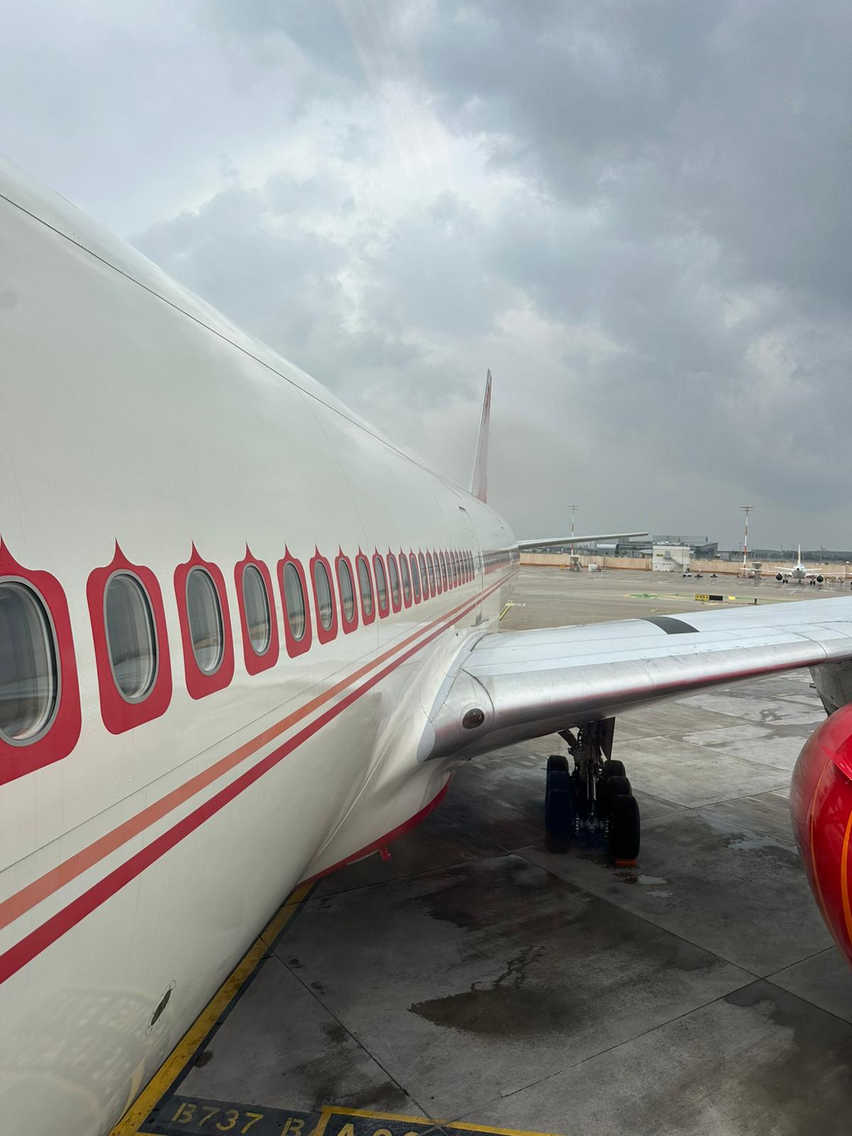 Самолет Boeing 777 компании Air India, приземляющийся в Бен-Гурионе. Фото: Ivory Hazan