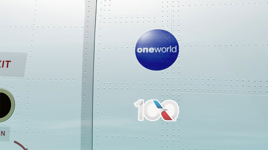 The centennial celebration logo. Photo: American Airlines