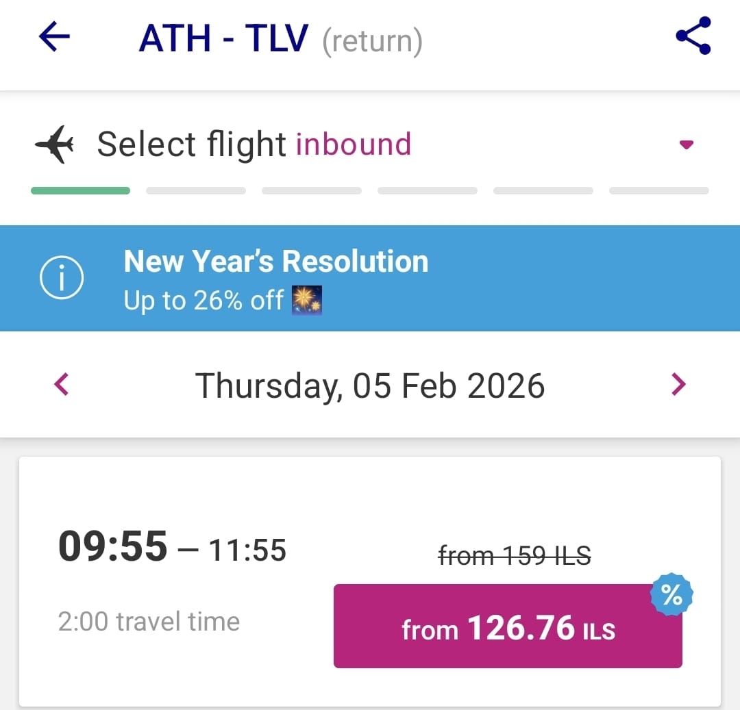 מחיר לכרטיס לכיוון אחד לאתונה. צילום: Wizz Air