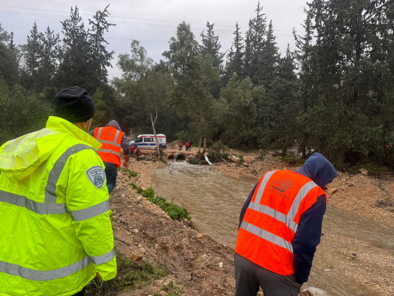 תיעוד הכוחות בעת הסריקות בשטח בבוקר. צילום: דוברות המשטרה