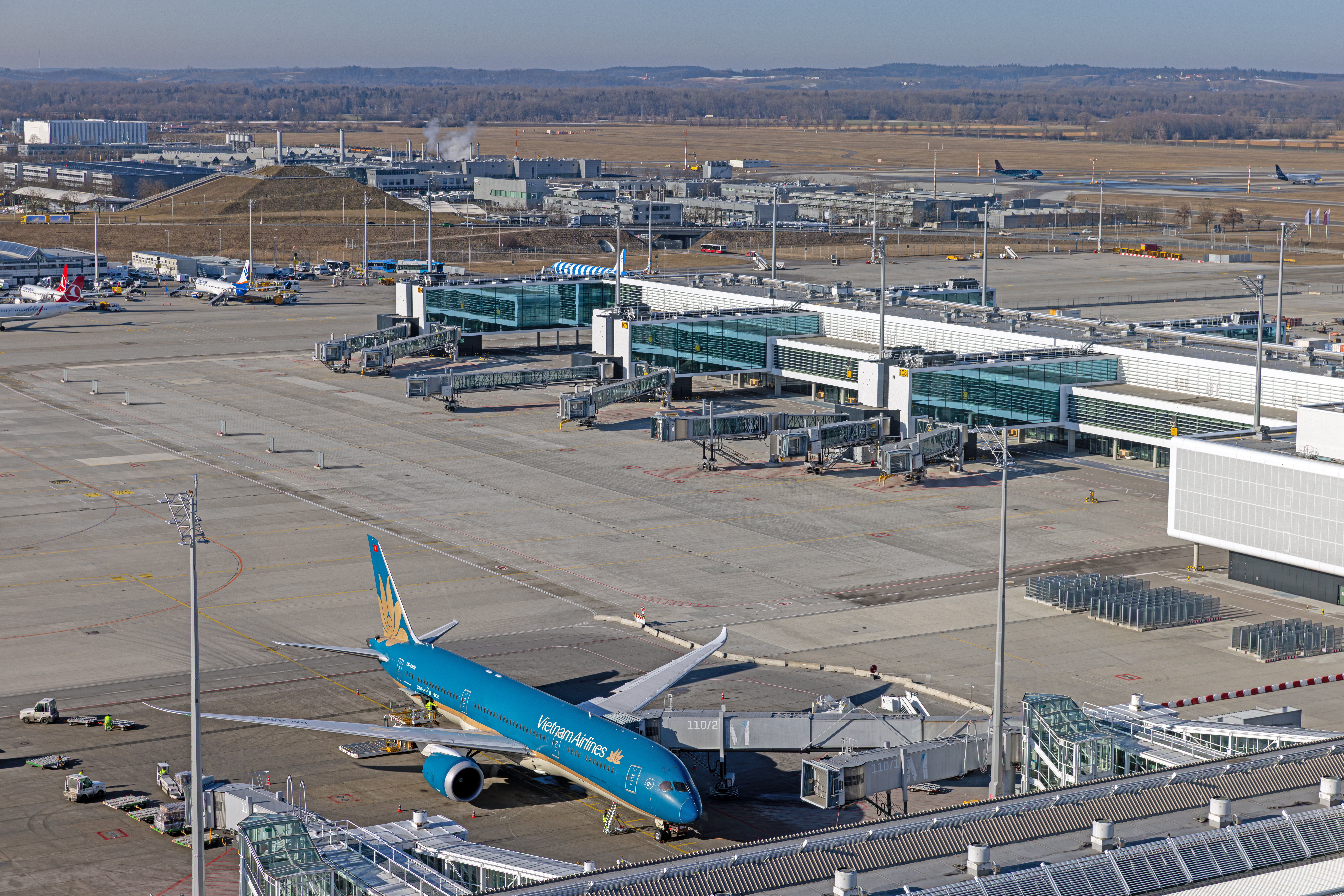The new pier at Terminal 1. Credit: Munich Airport