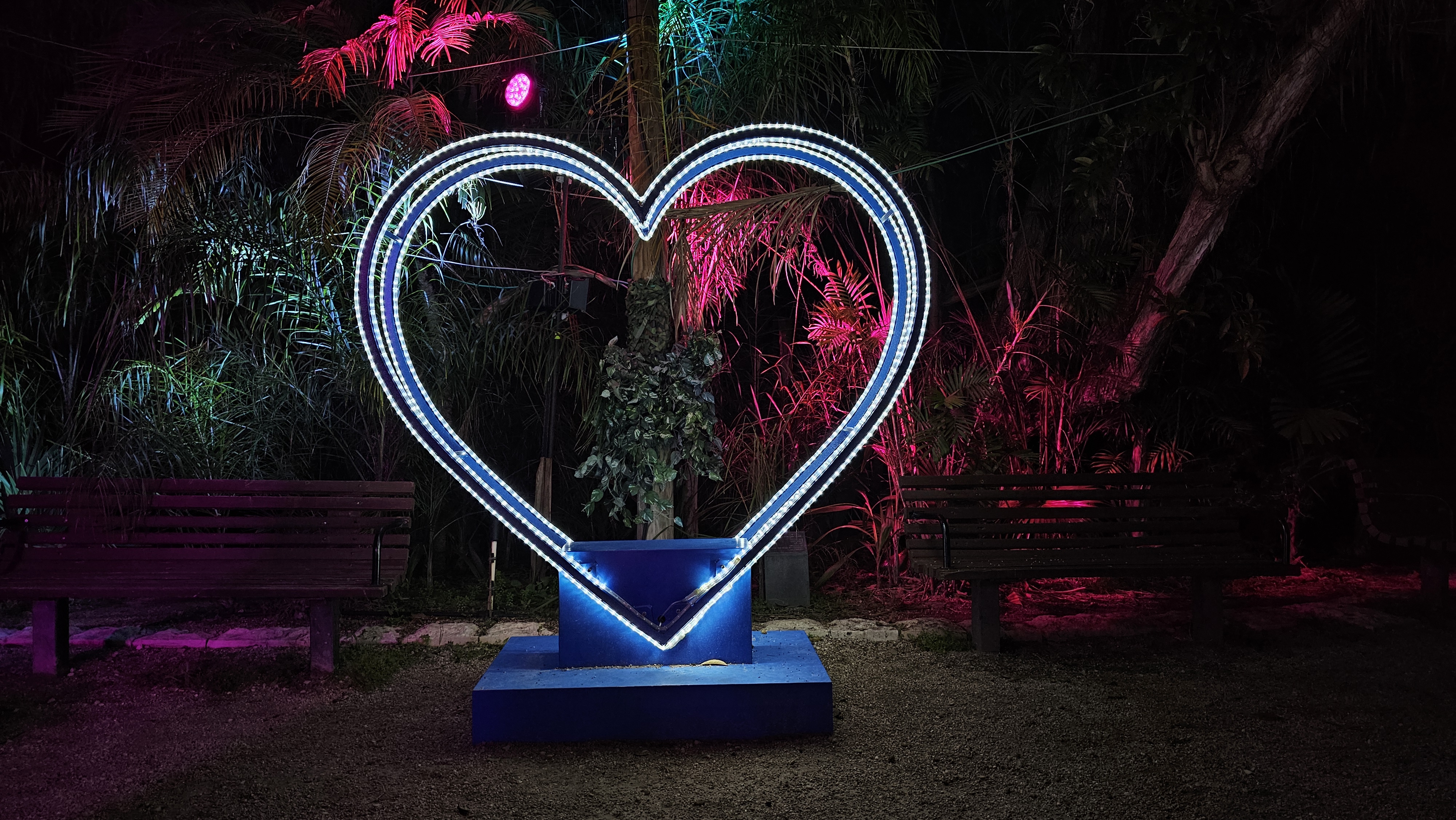 Сердце тоже осветилось в Израиле в сине-белых цветах. Фото: Ира Макейнко