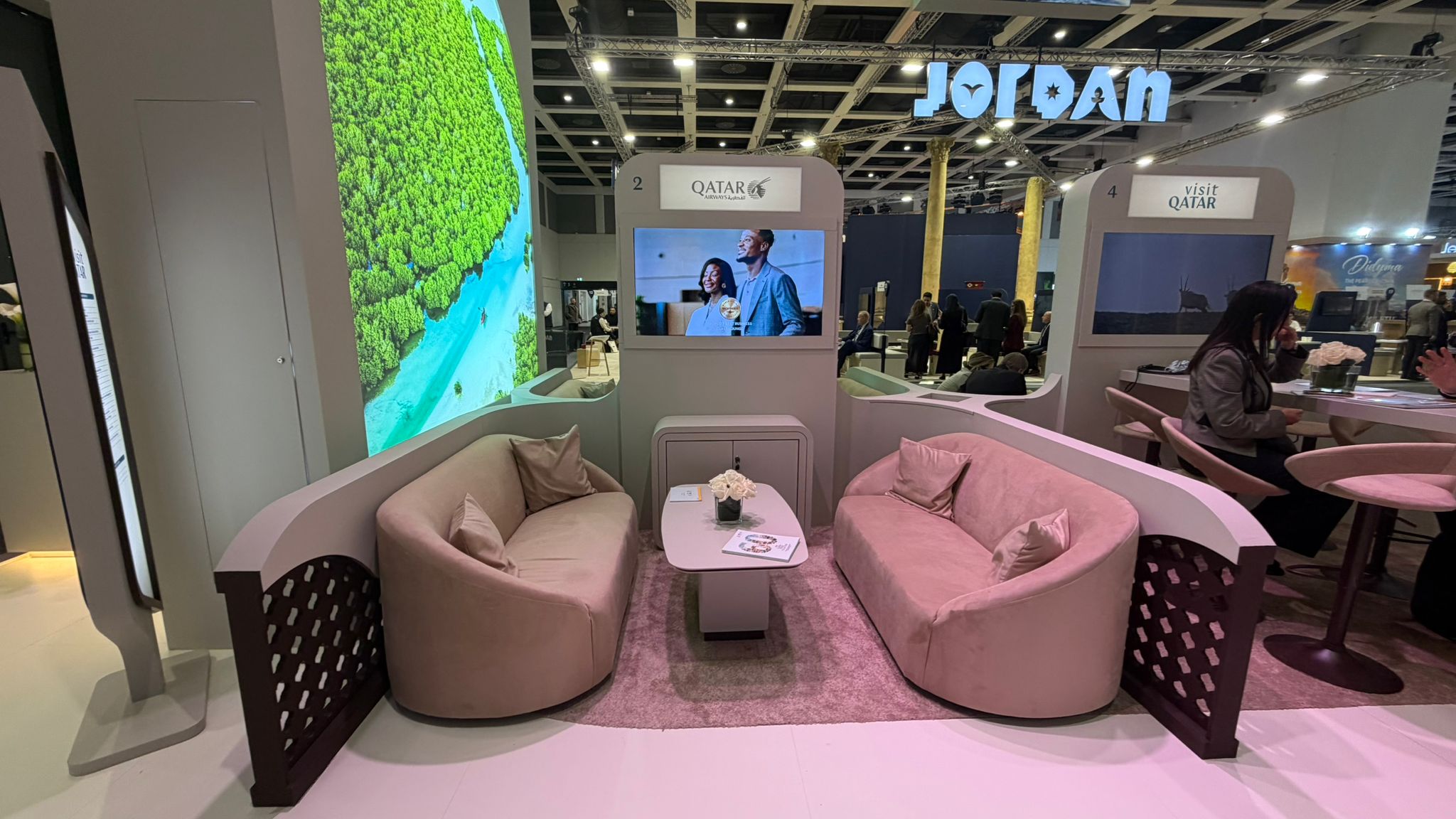 The empty Qatari pavilion at ITB in Berlin/Photo: Amit Cotler