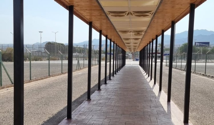  "שביל האושר" המוביל מהצד הירדני אל הצד הישראלי במעבר רבין. צילום: ספיר פרץ