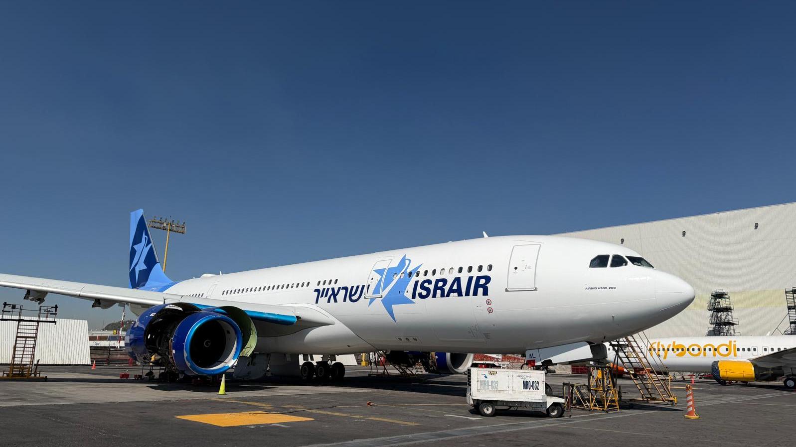 מטוס ישראייר רחב גוף מדגם A330. צילום: באדיבות ישראייר