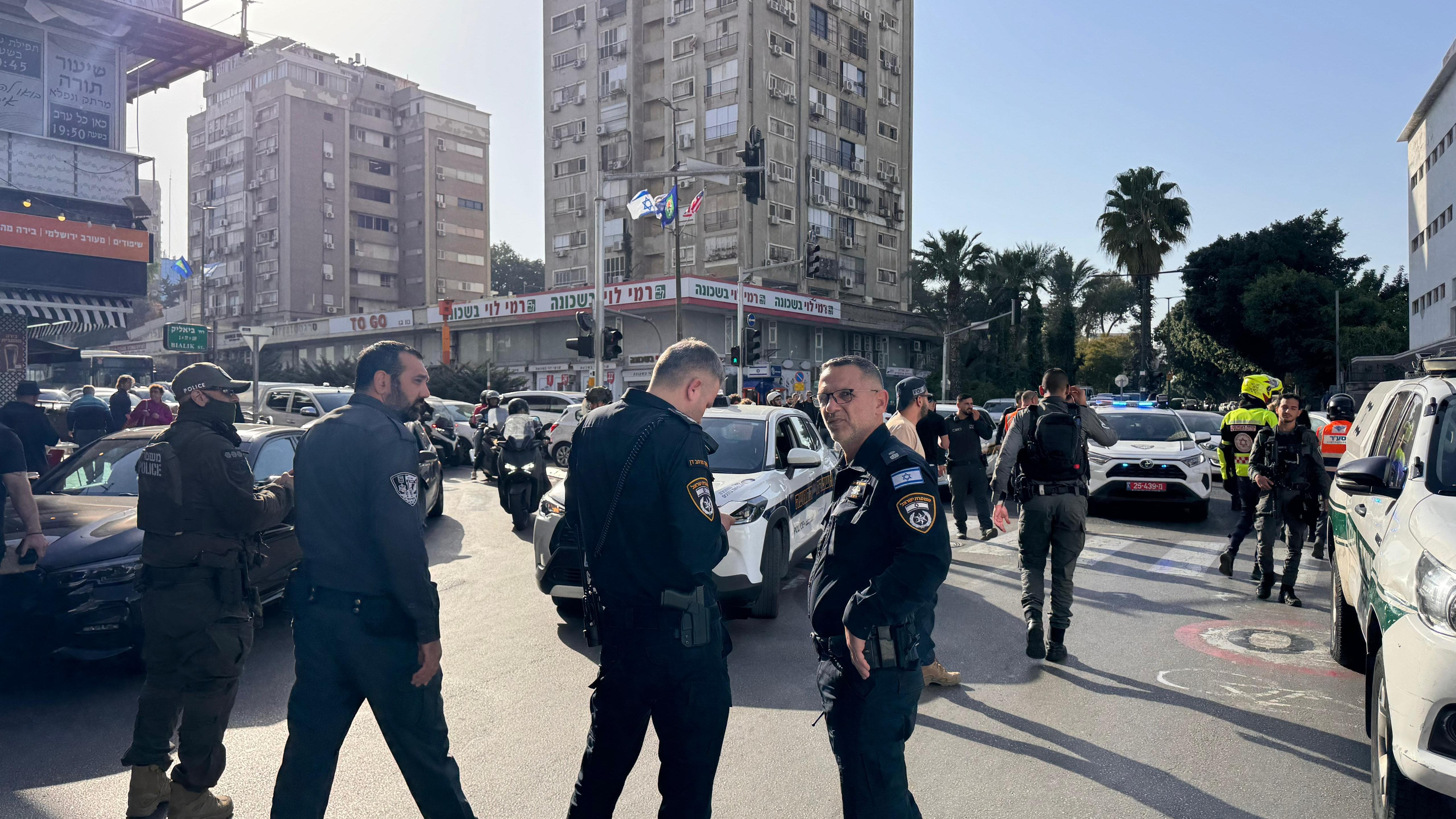 כוחות המשטרה בזירת האירוע