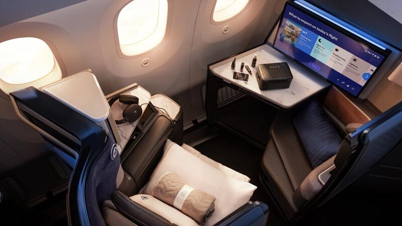 הסוויטות החדשות של United. צילום: United Airlines