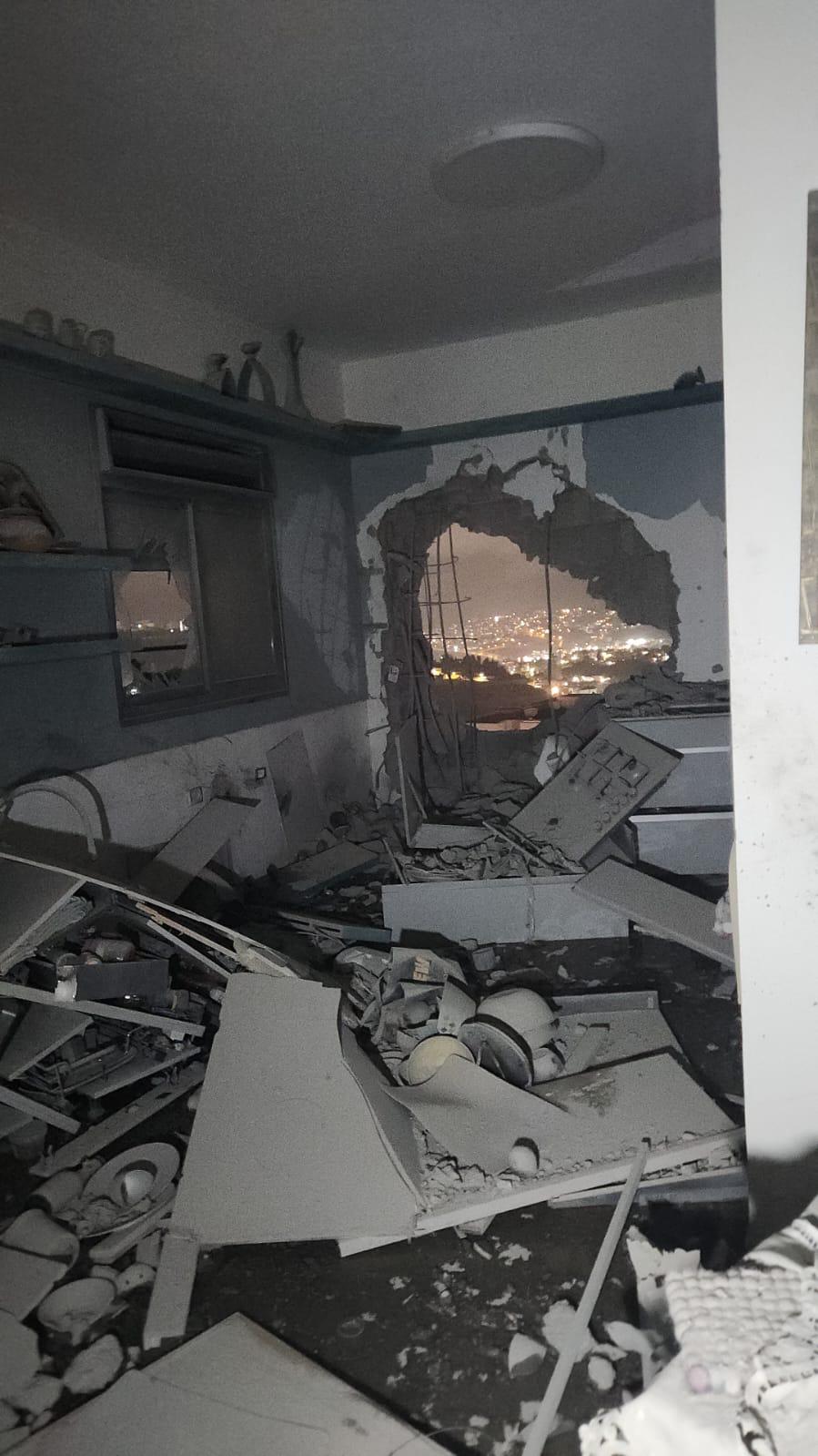 The scene in Ma'alot-Tarshiha. Photo: National Fire and Rescue