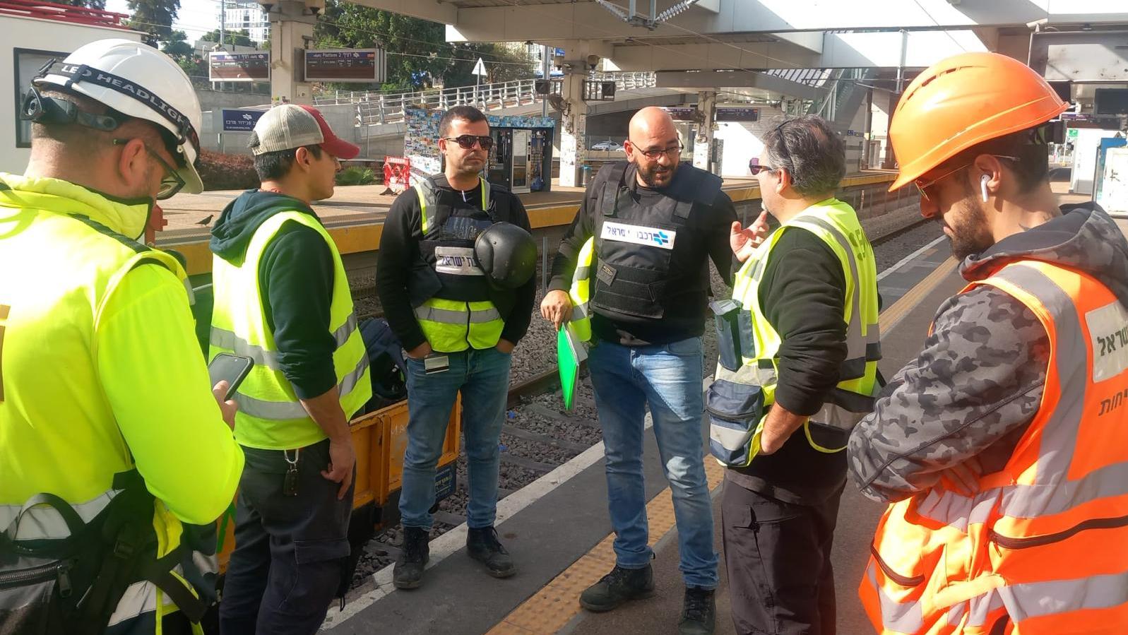 עבודות התיקון בתחנת רכבת סבידור מרכז