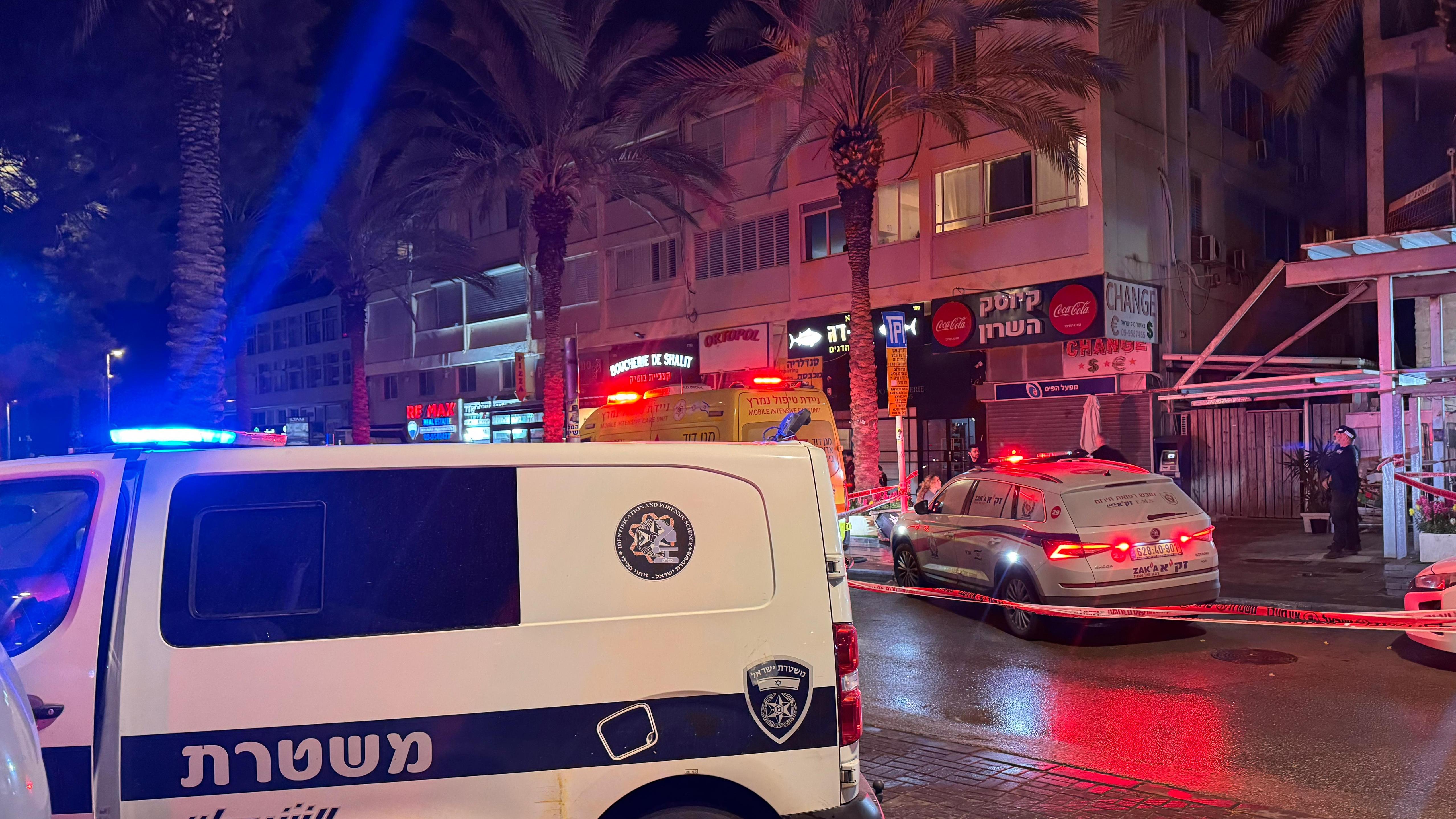 רצח בהרצליה. צילום : דוברות המשטרה