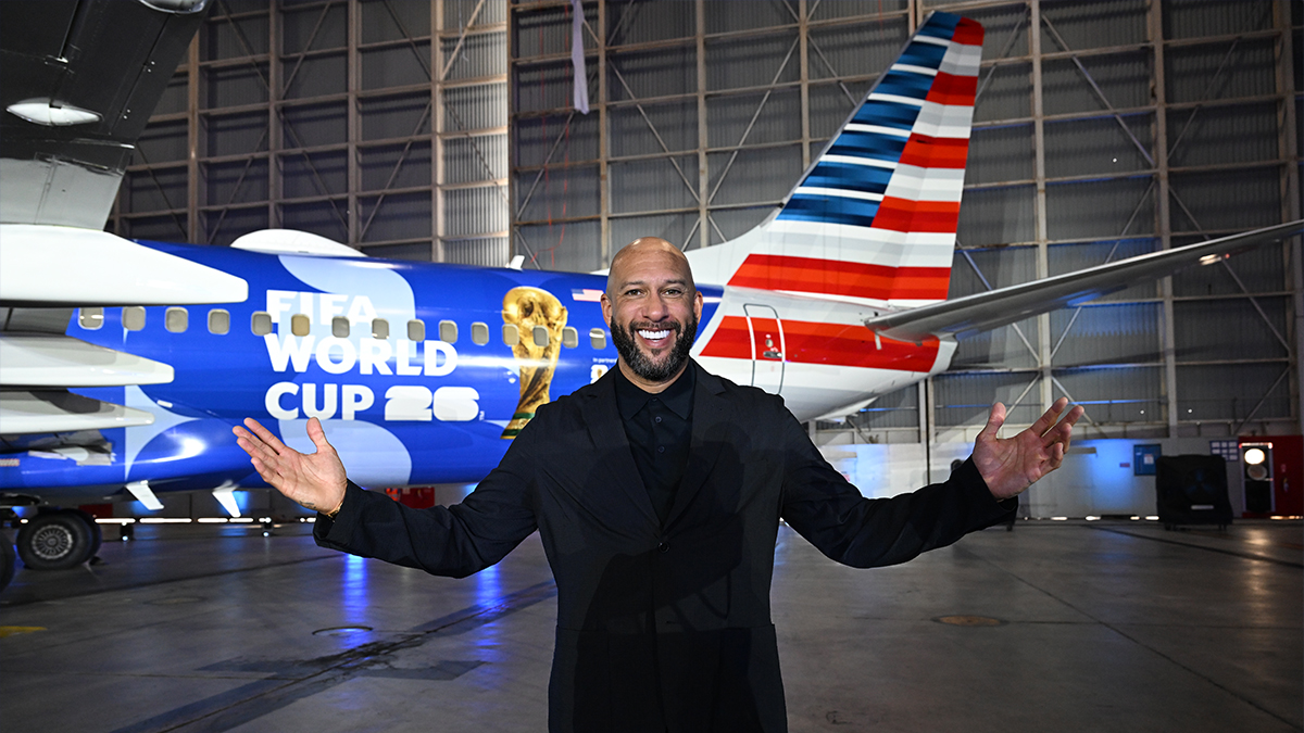 Tim Howard, former U.S. national team goalkeeper and sports commentator. Photo: Michael Simon/American Airlines