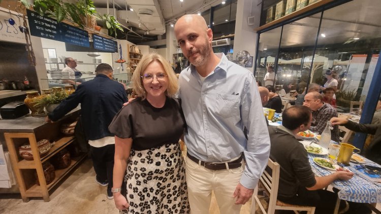 אודי שנבל ו-נטליה ויטפילד. צילום: ספיר פרץ